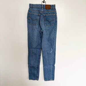 VTG 90s Levis 531 Jeans Womens 24" Waist Made in Canada Tapered Leg Blue Denim